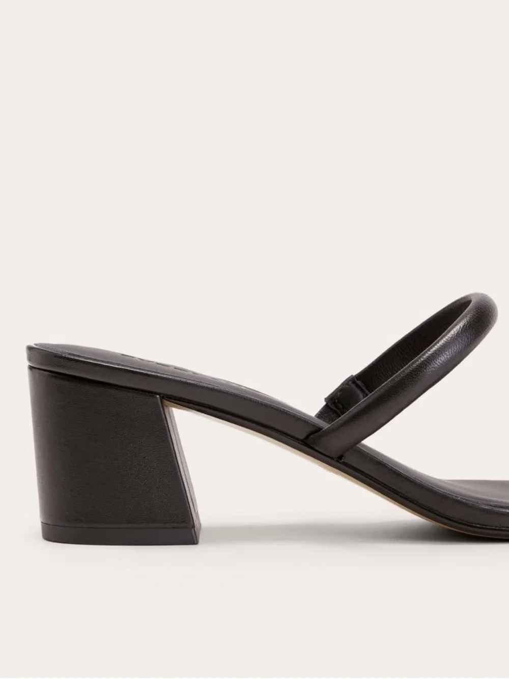 Everlane Shoes 11 Double Strap Heel Sandal Black Leather